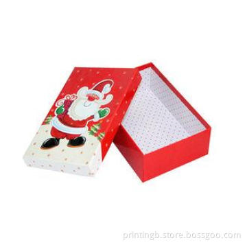 Christmas Gift Box Santa Claus Pasted Cardboard Gift Box Fo